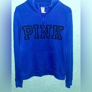 Royal Blue PINK quarter zip